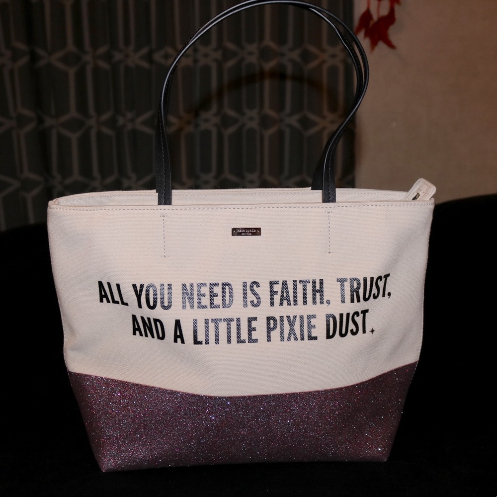 NWOT Kate Spade Pixie Dust Disney Tote Bag